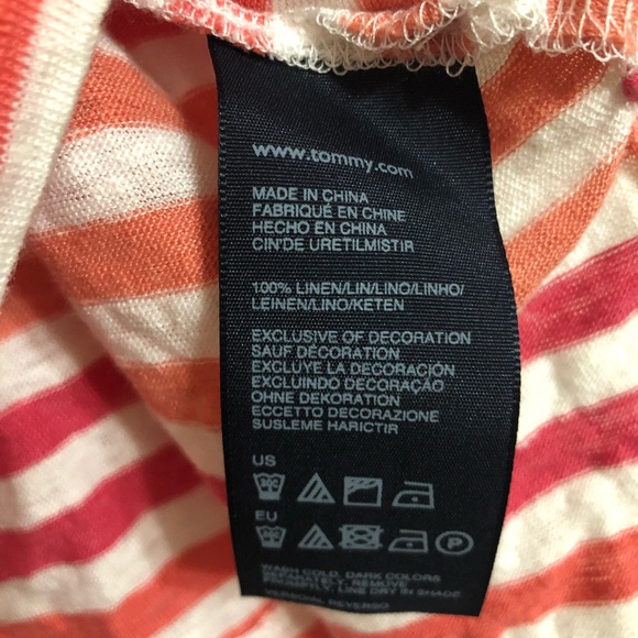 ****SOLD*****Linen Tommy Hilfiger t-shirt - Picture 7 of 7